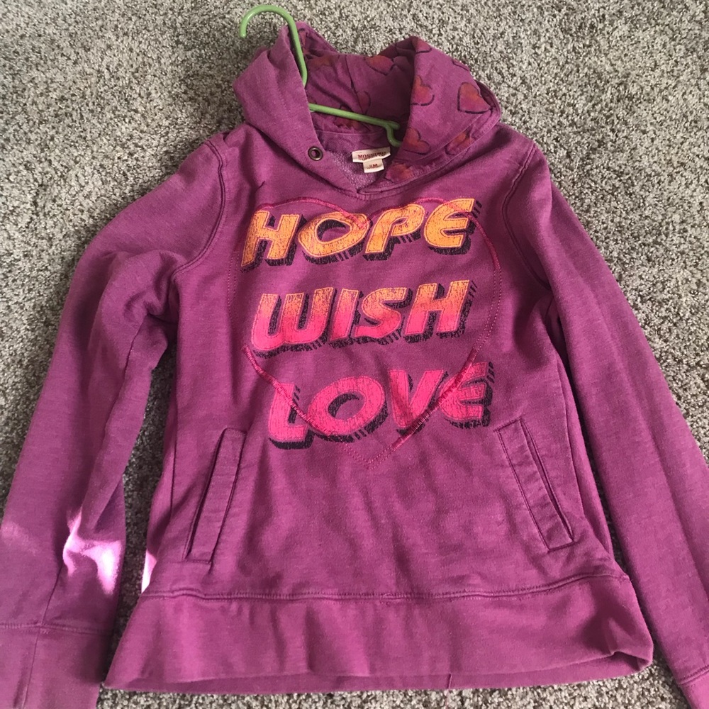 Kids purple sweatshirt